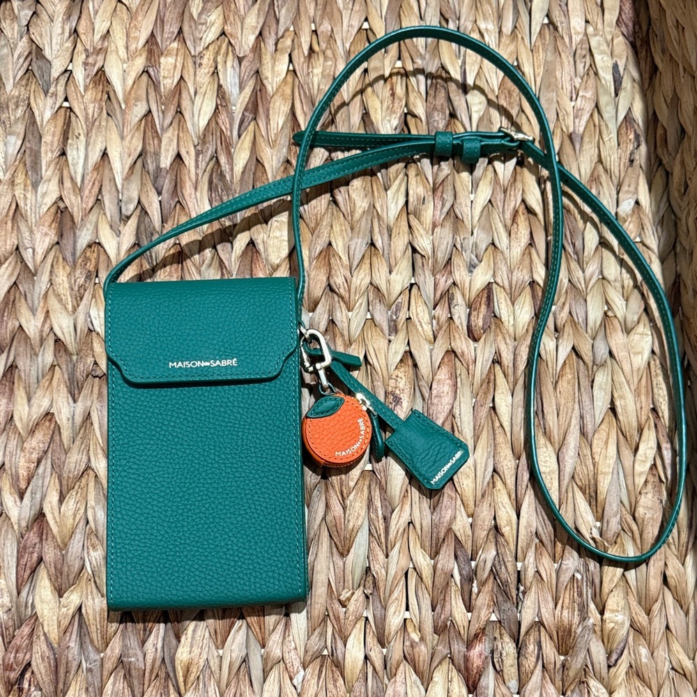 Maison de Sabre Green Crossbody Pouch